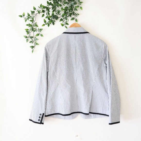 Pendleton Black and White Striped Blazer - Picture 3 of 4